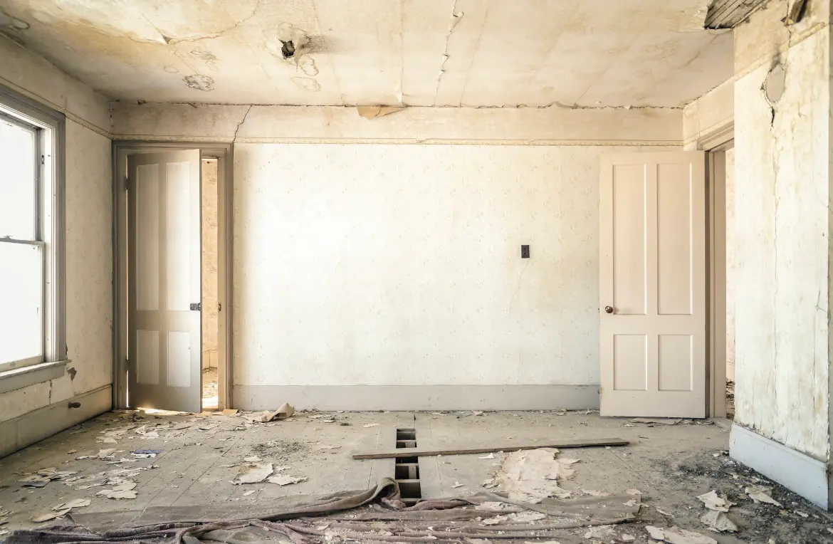 Waste disposal crew managing a cleanout project in Louisburg